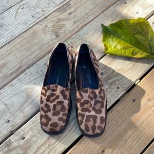 YSL PONY HAIRED SLIDES